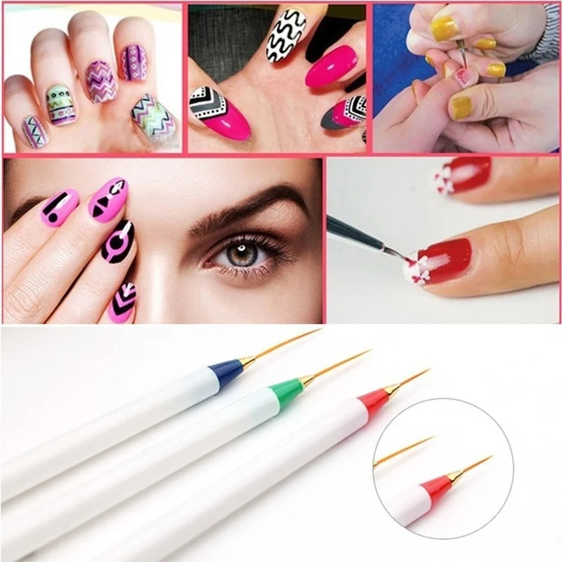 6 шт. кисточки для дизайна ногтей|Кисти ногтей| |