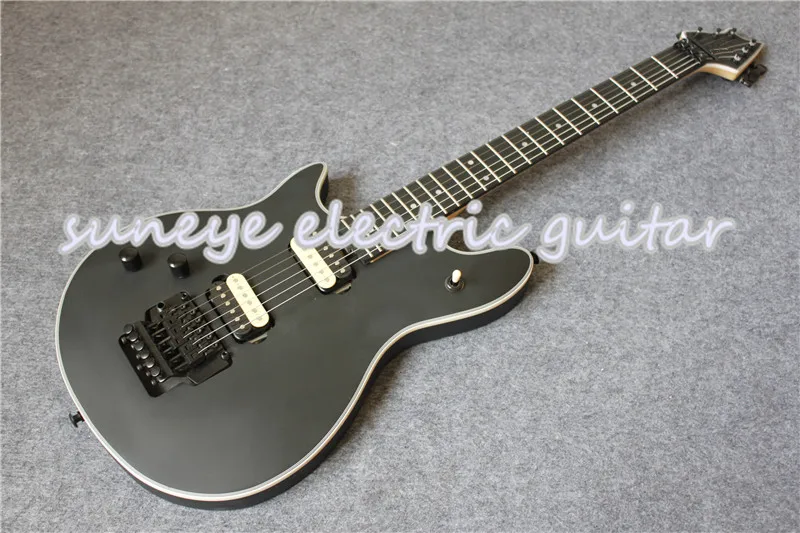 Матовая Черная Отделка Левша электрогитара Вольфганг EVH стиль гитарра