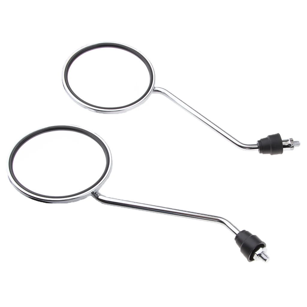 

2Pcs 8mm Motorcycle Round Rearview Mirrors for Motorbike Dirt Bike Scooter