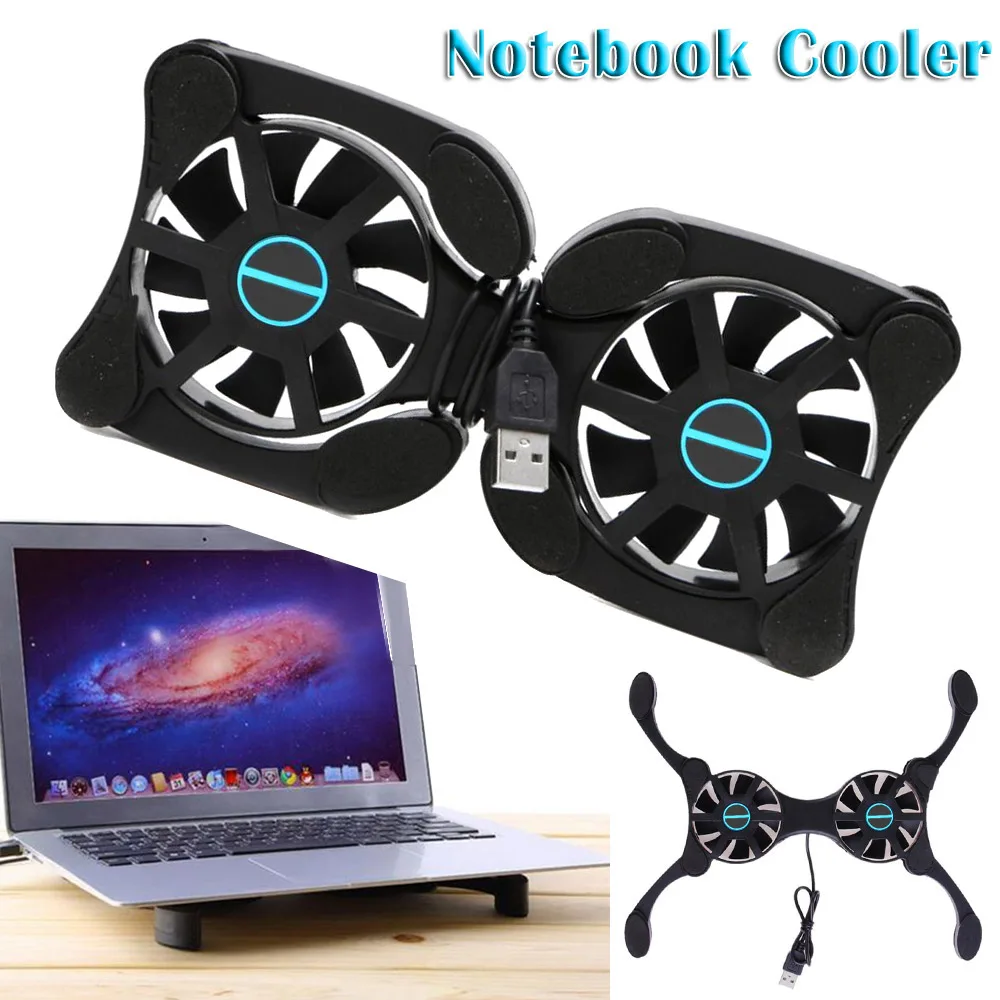 

1 Pcs USB Laptop Foldable Cooling Pad Computer Heat Sink Folding Radiator Cooling Cooler Fan Computer PC CPU Case Cooling Fan