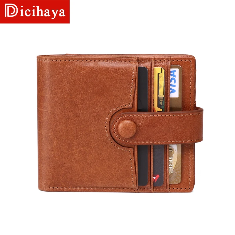 

Короткий Мужской кошелек DICIHAYA из натуральной кожи, бумажник с множеством карт, гарантия качества, бесплатная доставка