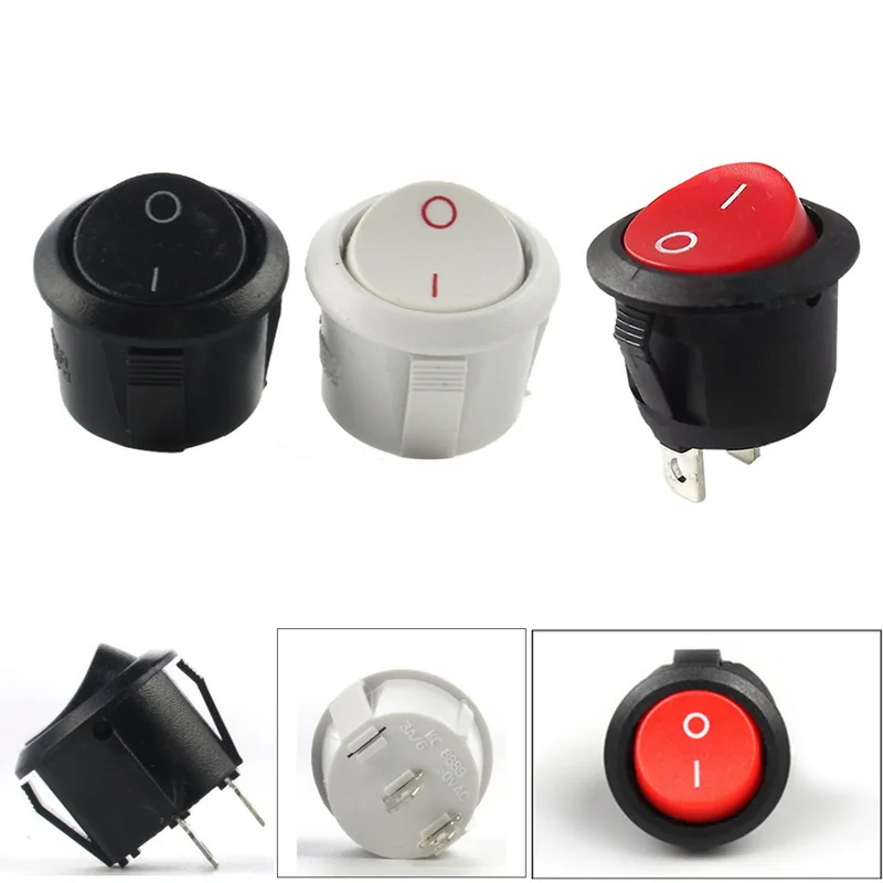 10 шт. 2 контактный простая в использовании Круглый фиксацией