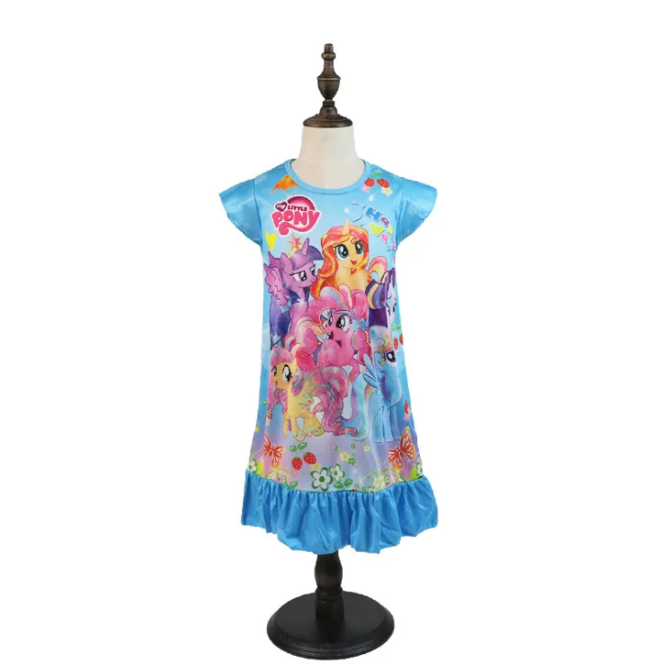 Детское модное платье polaroid с пони | Детская одежда и обувь