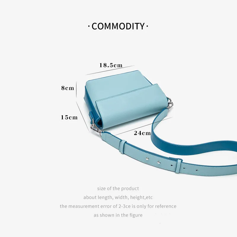 Новая женская модная маленькая квадратная сумка простая Кроссбоди с широкими