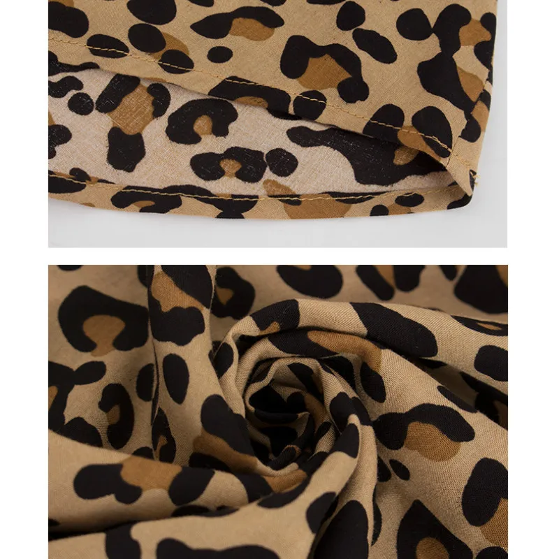 

Leopard Print Shirt Dress Women 2020 Autumn Long Sleeve Lace Up Button Midi Dresses Casual Holiday Beach Female Dress Vestido