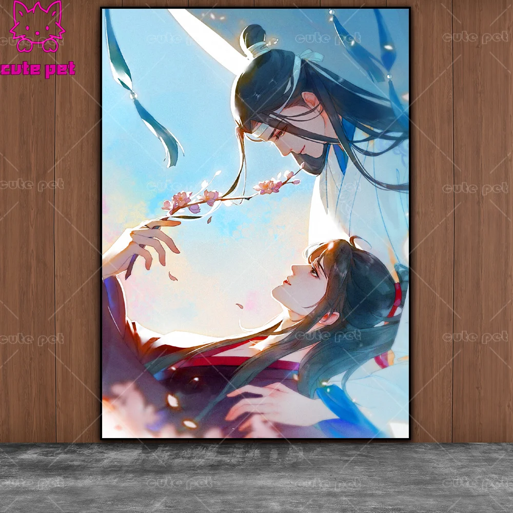 Алмазная живопись Mo Dao Zu Shi FigureChinese Anime 5d вышивка из страз мозаика крестиком Декор