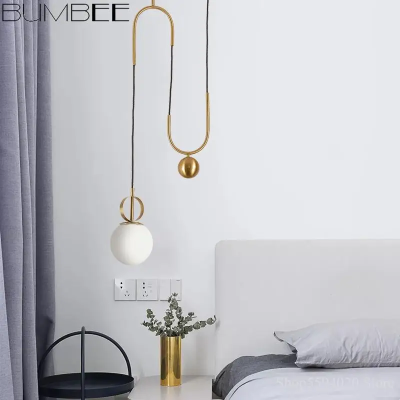 Золотой стеклянный светодиодный подвесной светильник s Lustre Led современный