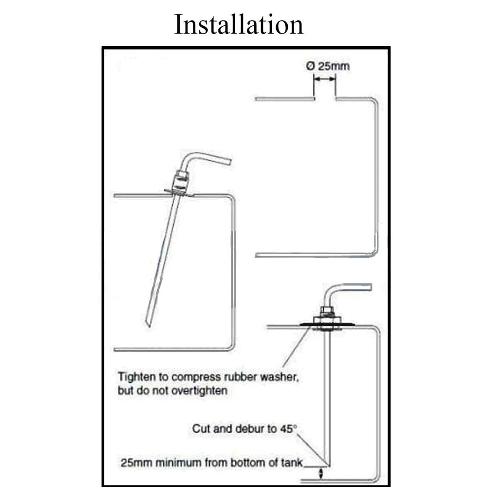 

Eberspacher Fuel Tank Stand Pipe Heater Heaters Metal Replacement 60CM Long
