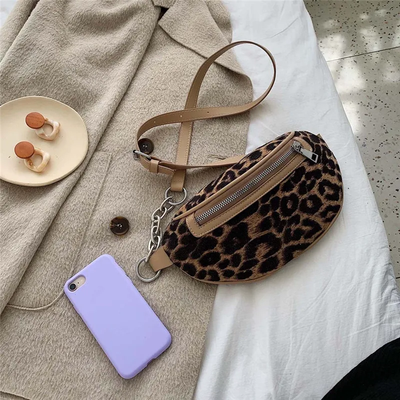 2019 Leopard Print Waist Bag Women Belt Chest Luxury Fanny Pack for Zipper Bum Purse Street Shoulder Bags Pochete #40 |