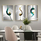 Картина на холсте с изображением питьевой воды, постеры с изображением Винных Бокалов, парусника, забавная кухня для эстетического домашнего декора