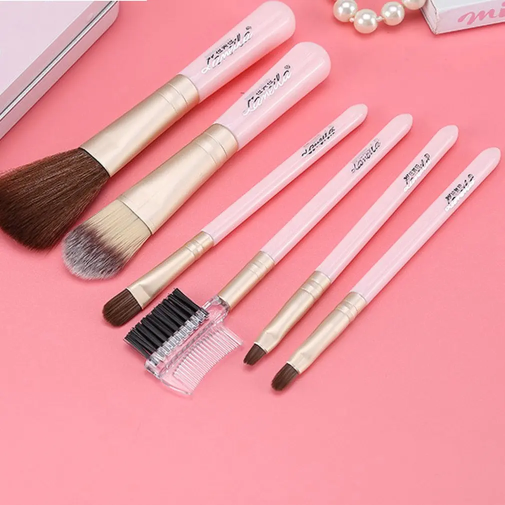 7 шт Кисти для румян мягкие щетки макияжа основы волос кисть пудры|Аппликатор