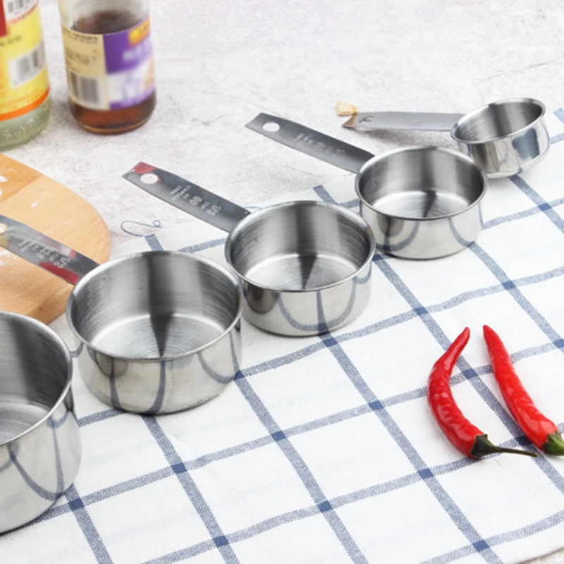 5 шт. прочный Нержавеющая сталь мерные ложки чашки набор Кухня выпечки