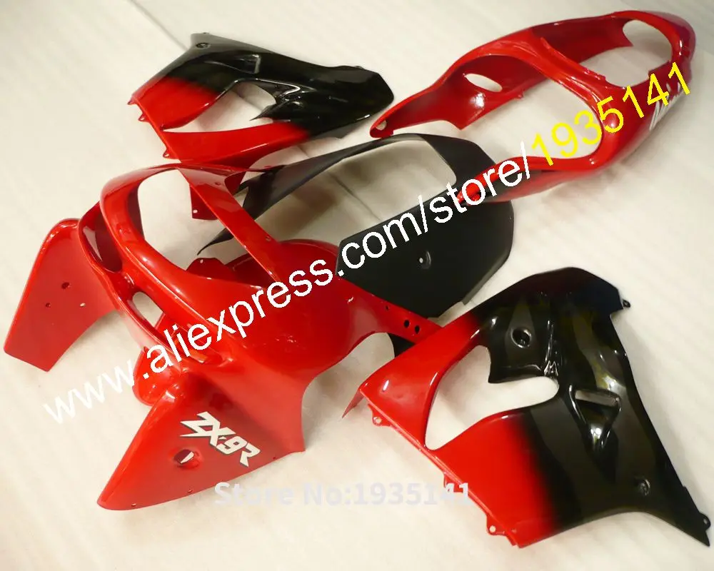 

Body Kit For Kawasaki Ninja ZX9R 1998-1999 ZX 9R 98-99 ZX-9R 98 99 Red Black Parts Motorcycle Fairing Kit (Injection Molding)