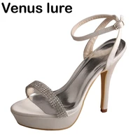 womens special occasion shoes sandals for wedding rhinestone with ankle strap