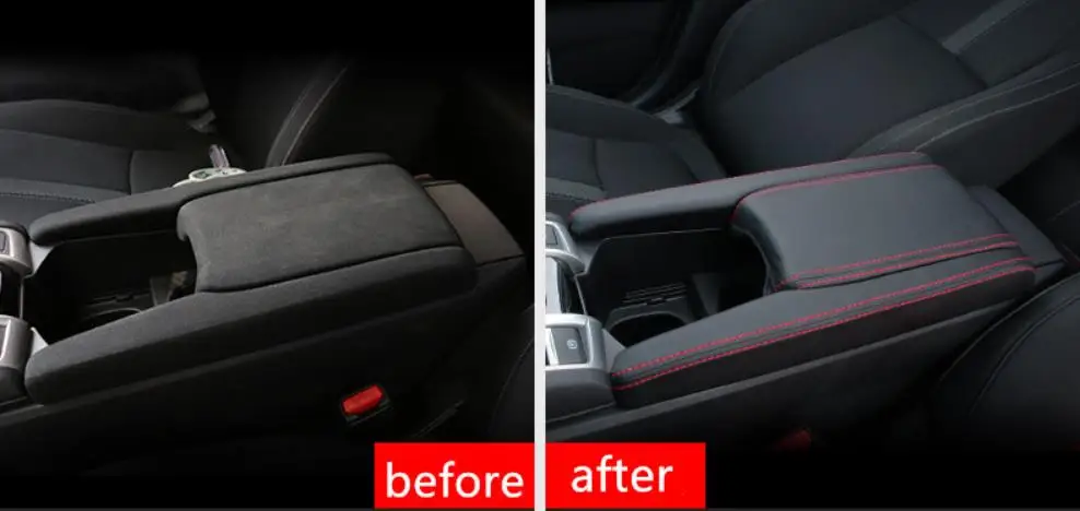 Автомобильная консоль подлокотник коробка кожаный чехол Pad центральный ящик для