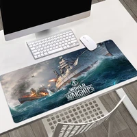 high quality world of warship design pattern large mouse mat game keyboard desk rug rubber pc computer gaming accessory mousepad