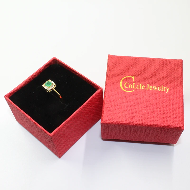 Королевское дизайнерское серебряное Изумрудное кольцо 4 мм * принцесса с