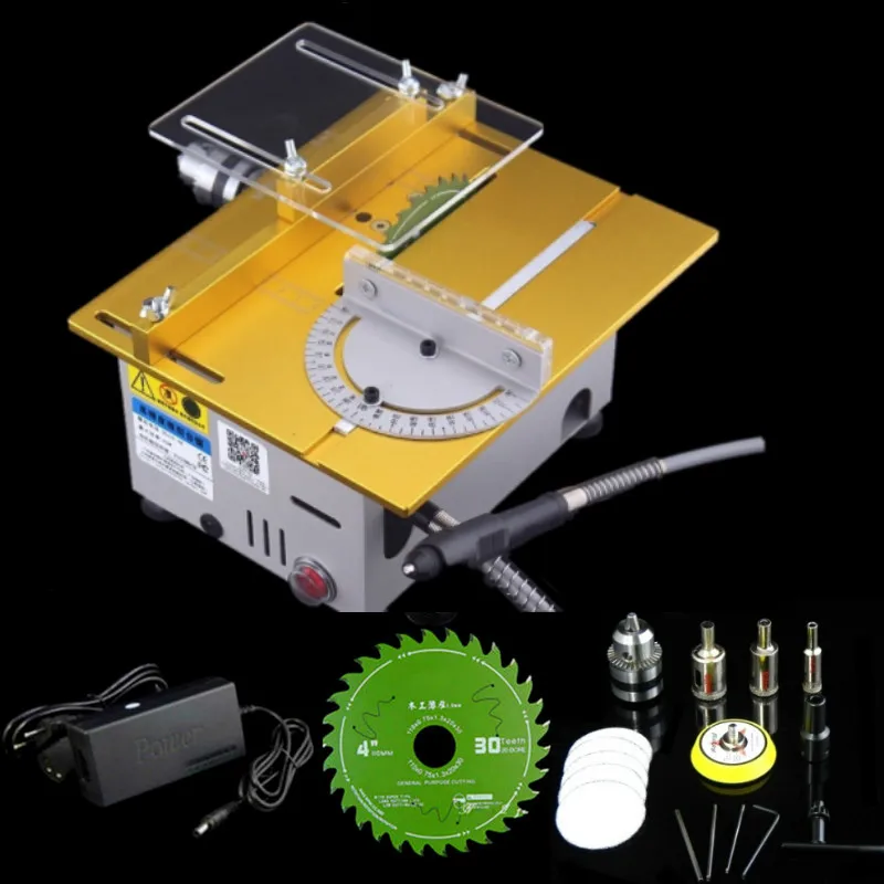 Алюминий миниатюрная Настольная пила высокой точности резки DIY Модель Пилы