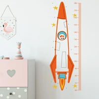 living room childrens room kindergarten cartoon rocket children height decorative wall stickers