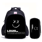 16-дюймовый рюкзак Louis Tomlinson с отделением для стен, ранцы для школы и путешествий, ранцы для студентов, колледжа