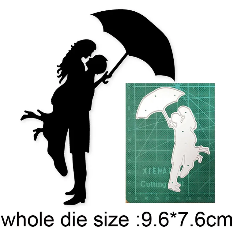 

metal cutting dies cut die mold Umbrella couple decoration Scrapbooking dies paper craft knife mould blade punch stencils dies
