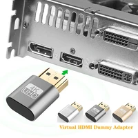 10pcs vga hdmi compatible virtual display adapter ddc edid dummy plug graphics card gpu rig emulator for bitcoin eth btc mining