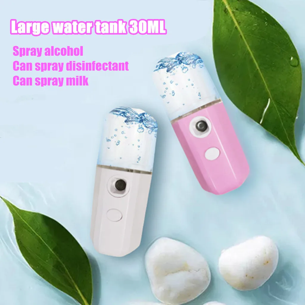 Портативный USB домашний ручной нано спрей для лица распылитель увлажняющий