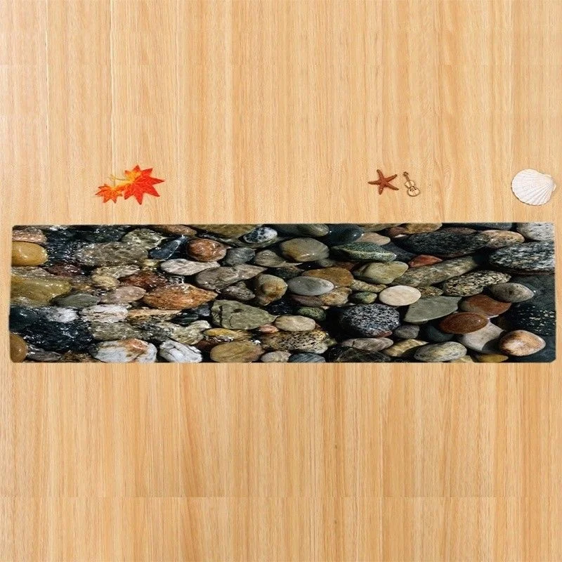 Новейший серый нескользящий коврик для прихожей кухни ванной комнаты из мягкой