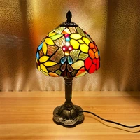 vintage table lamp turkish tiffany style handmade stained glass home decoration lights bedroom nightstand art night light