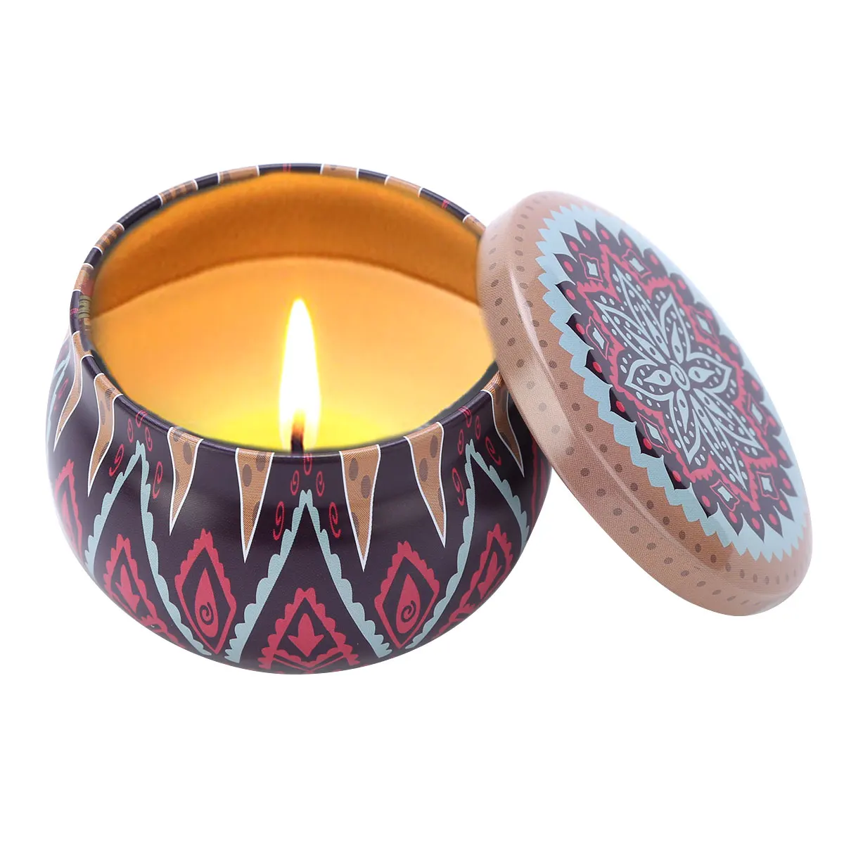 6 шт. винтажные пустые металлические жестяные банки для специй конфет ювелирных