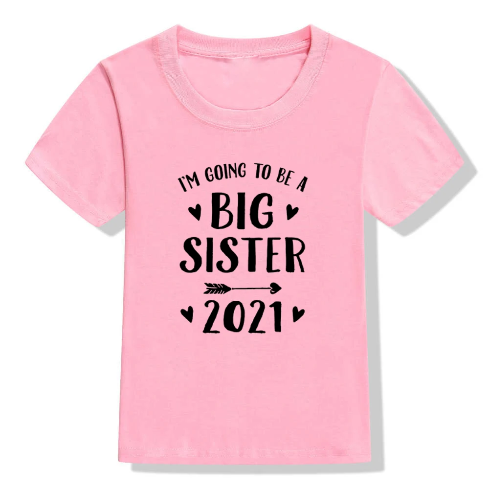 

I Am Going To Be A Big Brother/sister 2021 Kids Boys Girls Anouncement Tshirts Brothers Siters Family Looking Shirts Drop Ship