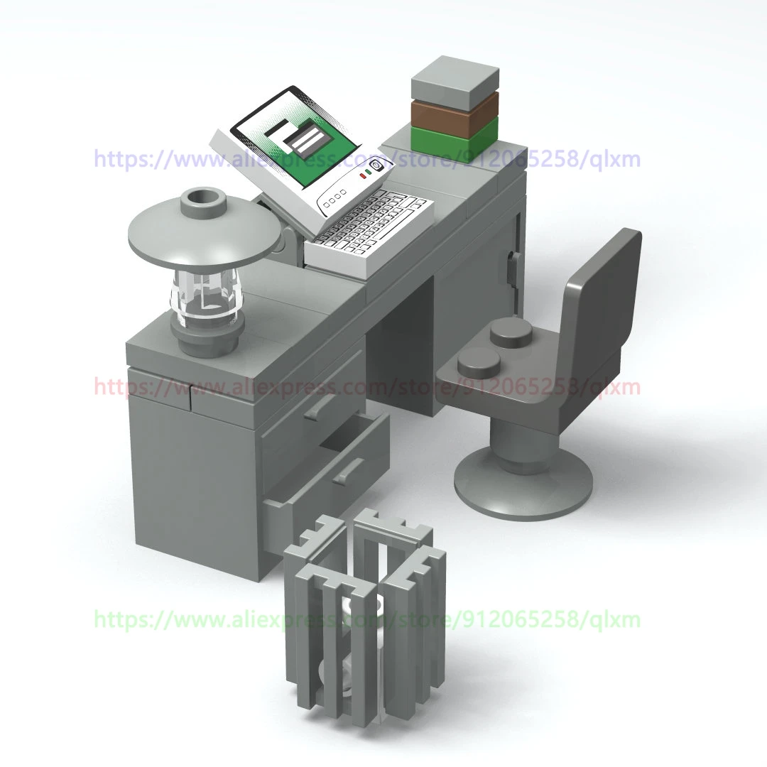 

Детский конструктор с компьютером, Офисная ваза для персонала, развивающие игрушки для детей, подарок на день рождения