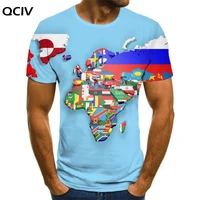 qciv world map t shirt men national flag tshirt printed graphics funny t shirts creativity tshirts casual short sleeve hip hop