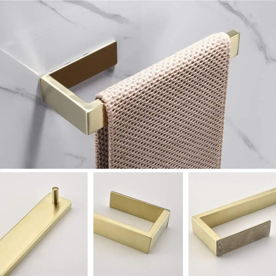 Набор аксессуаров для ванной комнаты из нержавеющей стали SUS304 золотистый