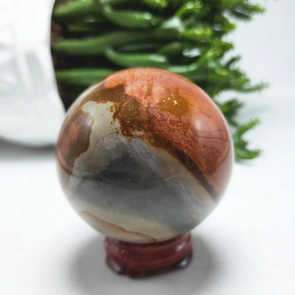 

5cm Crystal balls Mineral Ocean Jasper sphere New arrived Natural Sea stone quartz ball shperes home decor healing