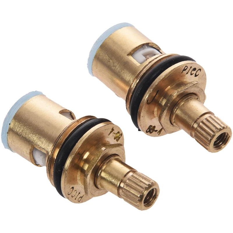 

New 1pcs Tap Fittings Ceramic Cartridge Brass Valve Core & 2Pcs 1/2 Inch Ceramic Tap Cartridge Disc Quarter Turn Valve