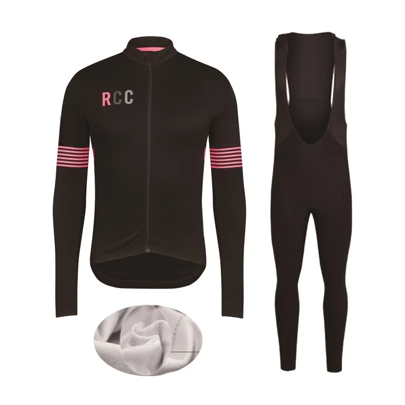 RCC зима термо флис Велоспорт Джерси Ropa Ciclismo Mtb с длинным рукавом Одежда для велосипеда Maillot Biciclet - Цвет: Long Jersey