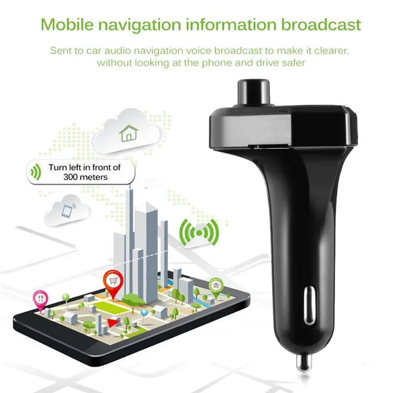 Fm передатчик беспроводной Bluetooth FM модулятор автомобильный комплект громкой