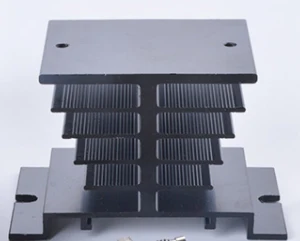 heat sink DC В AC SSR 40DA SSR 25DA 10DA твердотельное реле 4-32VDC вход 24-480VAC выход твердотельное реле промышленный одиночный черный SSR - Габаритные размеры: heat sink