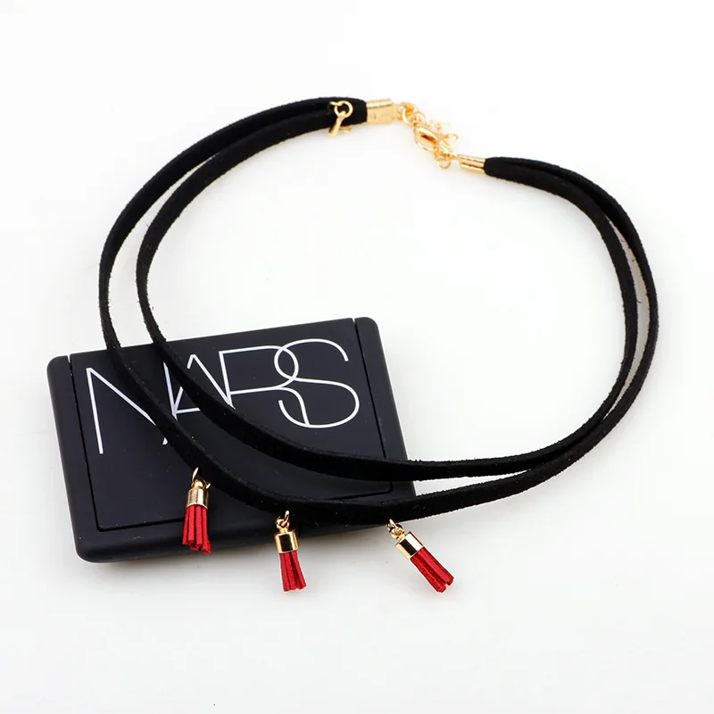 Новинка 2019 ожерелье из ультрафибры для шеи короткое до ключиц