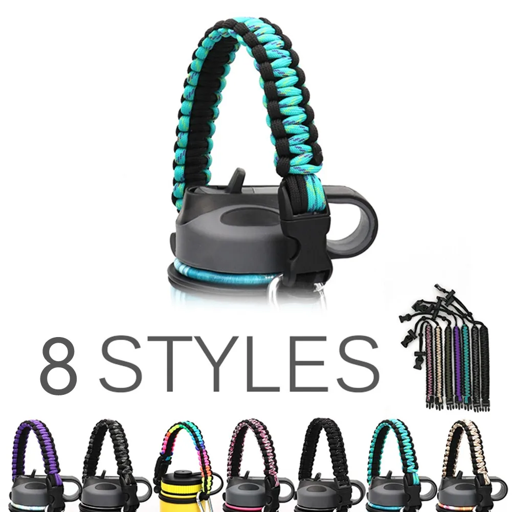 

Camping Water Bottle Rope Handle HYDR0 FLASK Hand-Held Strap Safety Rope For Wide Mouth Water Bottle Cup Handle Hiking Tools
