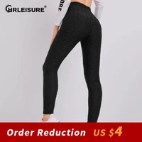 chrleisure anti cellulite hip lift leggings women high waist push up sports pants seamless workout fitness breathable leggings