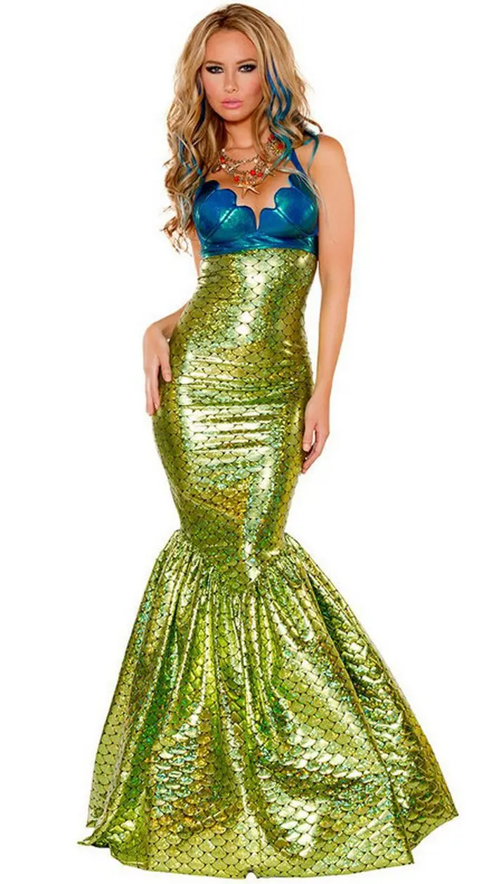 

New Adult Sexy Women Valentine's Day Costume Halloween mermaid dress adult sexy skirt cosplay costume