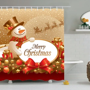 Занавеска для душа, водонепроницаемая, водоотталкивающая, 3d, s занавески с крючками для ванной комнаты