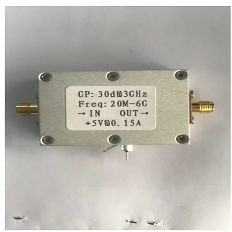 

Совершенно новый 20M-6G широкополосный радиочастотный малошумный усилитель с высоким коэффициентом усиления 30dB LNA