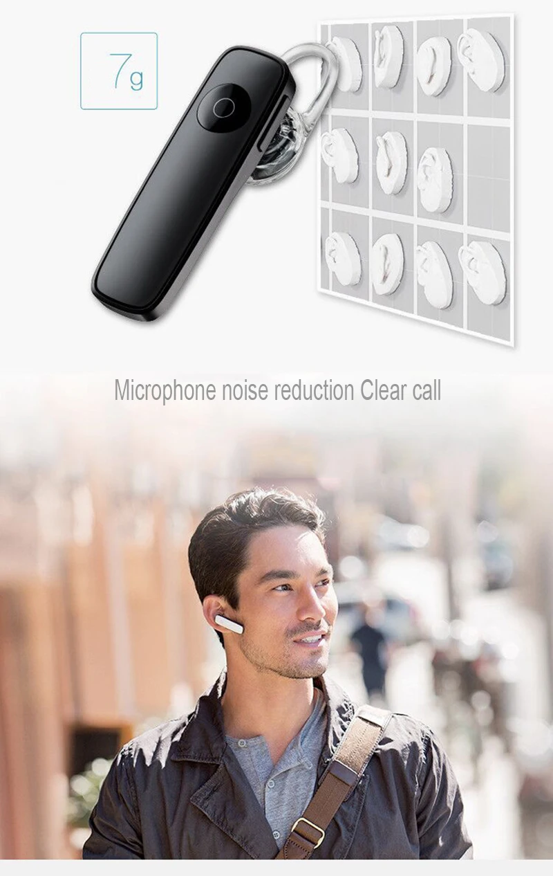 Bluetooth M165 бизнес мини беспроводная Спортивная гарнитура с микрофоном handsfree телефонный звонок наушники для смартфонов