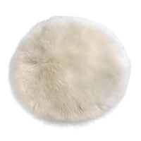 30cm faux sheepskin rug round chair seating pad home floor decoration mats