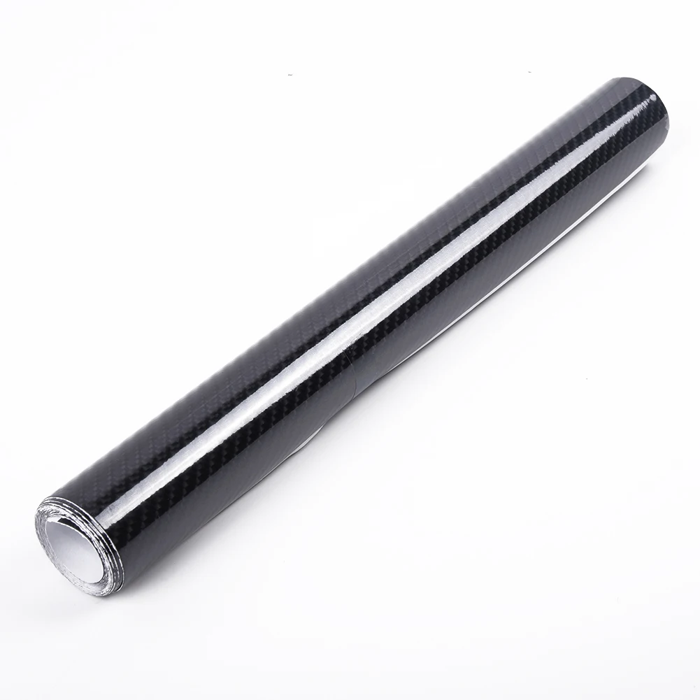 

5D Sticker Ultra Car Gloss Glossy Black Vinyl Auto Film 12*60" Interior