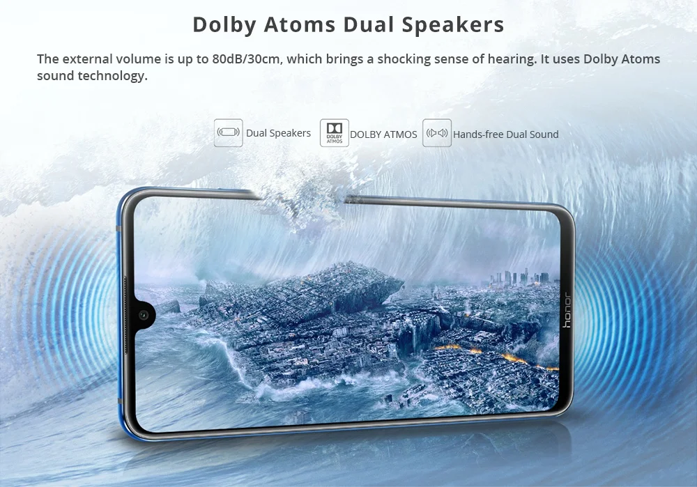 DHL Быстрая Honor 8X Max 4G LTE мобильный телефон Android 8,1 7,1" FHD 2244X1080 6 Гб ram 128 ГБ rom отпечаток пальца 16,0 Мп