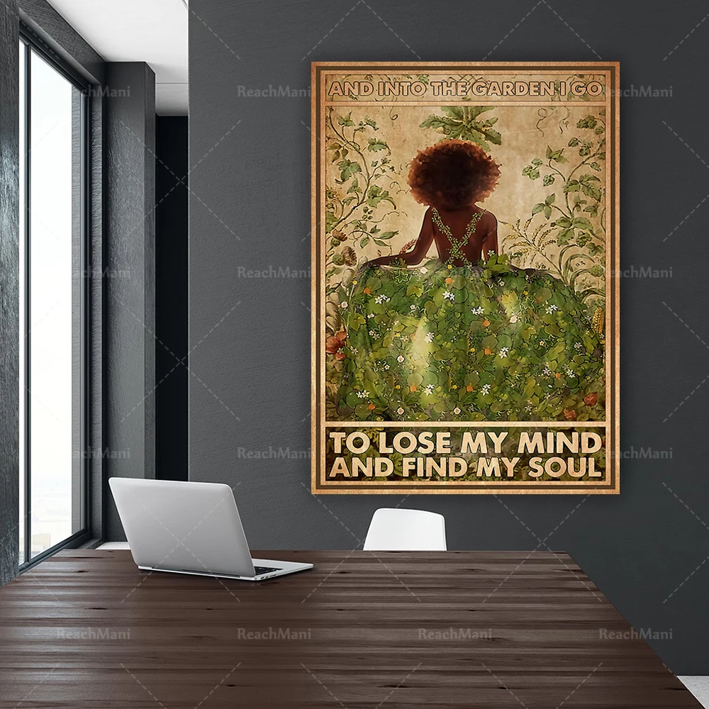 И в сад я иду чтобы потерять разум и найти свой плакат с душой Художественная